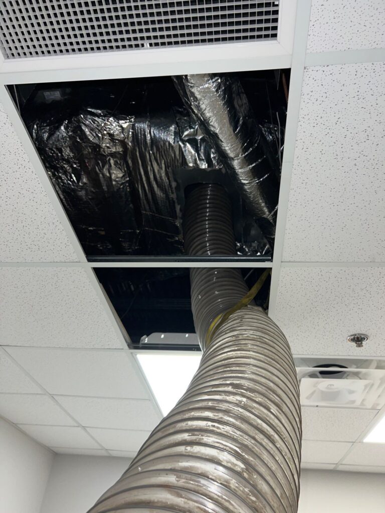 Commercial air duct cleaning service - improve indoor air quality and HVAC efficiency.